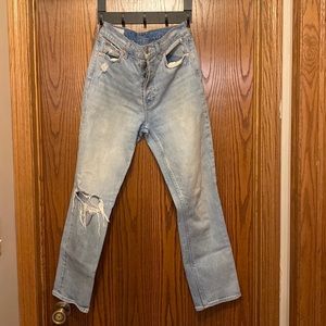 Gap, cheeky straight high rise jeans.